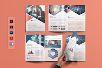 design digital pdf brochure, company profile, annual report, proposal, booklet