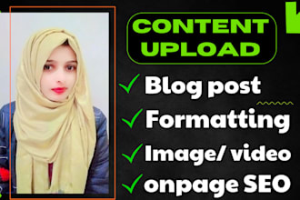 content upload articles and blog posts on your wordpress with SEO