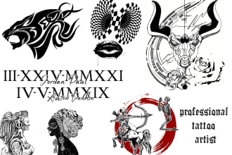 draw amazing custom tattoo design