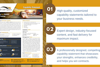 creat a professional capability statement  for your business