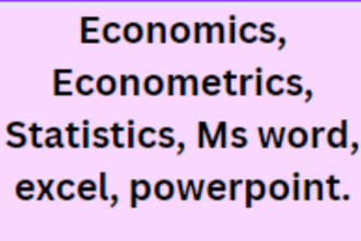 help you in microeconomics macro economics and econometrics