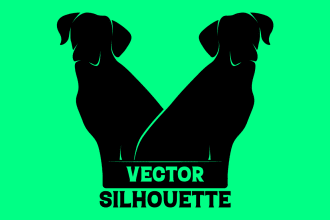 turn your photo into a vector silhouette or stencil art