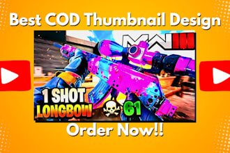 design the best call of duty youtube thumbnails