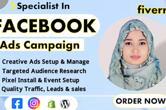do   face book advertising , marketing , fb ads campaign