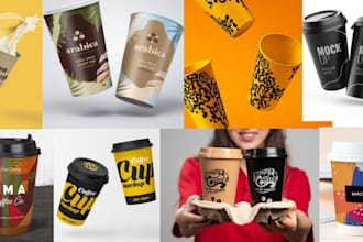 design coffee cup, paper cup and mug design