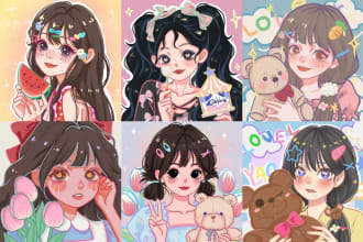 draw cute pfp for you