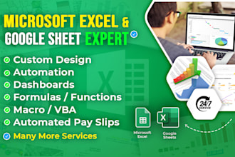 do vba excel,macro, formula google sheet and custom excel spreadsheet template