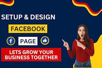 create, setup and design facebook business page