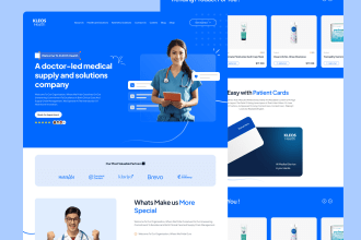 do modern saas landing page web design