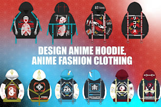 design anime hoodie and anime fashion clothing