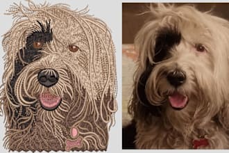 digitize logo into embroidery digitizing dst pes in few hour