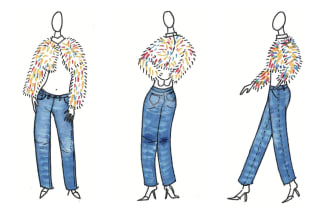 create sketches and technical drawings for your fashion capsule