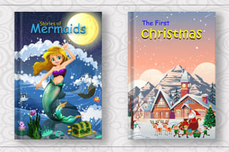 create amazing children storybook illustrations and children book cover
