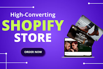build automated shopify dropshipping store, design or redesign shopify website