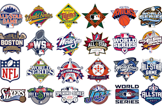 make custom nba, mlb, nfl, tags world series, all star game, parody bootleg logo