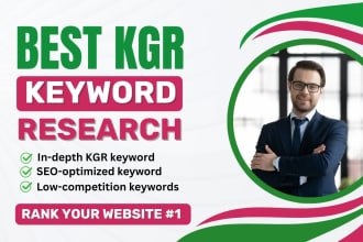 provide best kgr keyword research for website top ranking