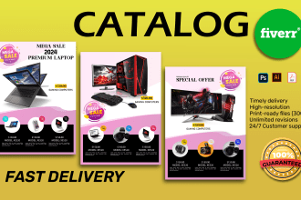 design your product catalog, booklet, brochure, sale sheet