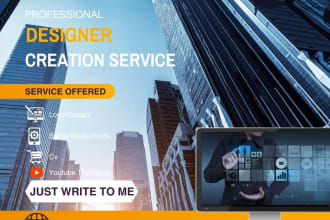 design social media posts, logo, CV or anything on canva