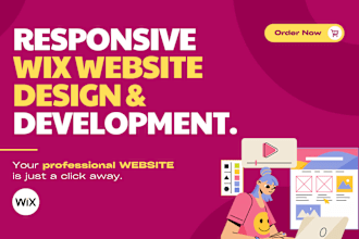 create a responsive wix website design and development