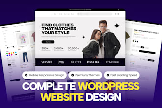 create responsive wordpress website design, blog or website development