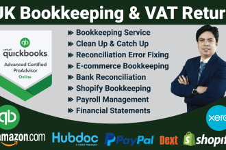 do UK bookkeeping, vat return, reconciliation, profit and loss in qbo and xero