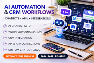 build ai automation workflows chatbots and CRM integrations