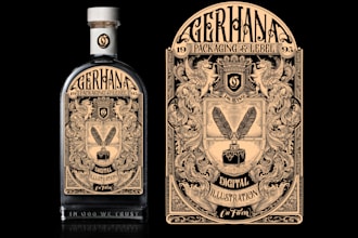 design amazing label and packaging for your brand