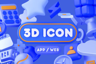create 3d icons for your application or web