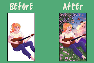 background assistant for webcomic, illustration, manga