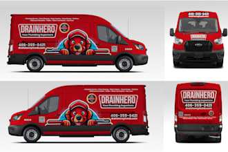 create eye catching car wrap, van wrap, truck wrap and fleet graphics