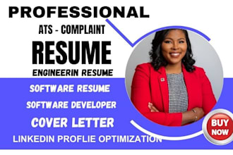 write engineering, software developer, tech, it, faang, resume, and cover letter