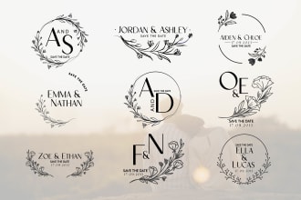 create memorable, anniversary, wedding logo, and monograms