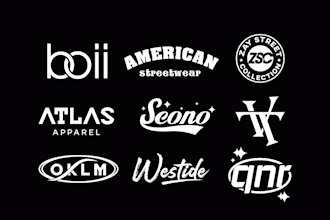 do modern, urban, streetwear  clothing brand logo design