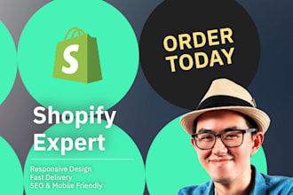 build online store as shopify expert wit  custom theme and SEO