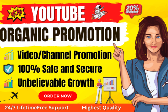 do organic youtube video or channel promotion for monetization