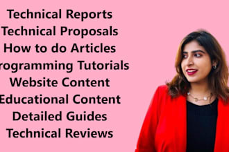 technical research to write tech blogs and articles