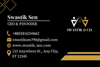 create a splendid business or visiting card for your concern
