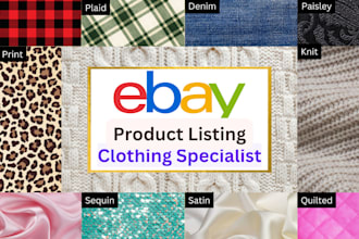 do ebay product listing clothing specialist
