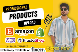 upload products in prestashop, amazon, woo, ebay and shopify store
