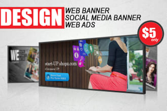 create professional website banner and header design