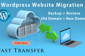 migration, transfer, backup wordpress website to new host