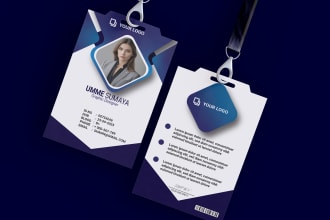 do name tag, id badge, name card design for your company