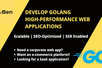 develop a fast and scalable golang web application with htmlx, ssr, and SEO