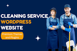 create a house or office cleaning service website in 10 hours