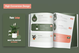 design or redesign professional product catalog or brochure in canva or indesign