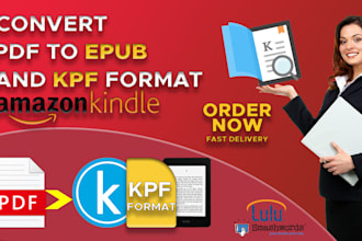 convert PDF to epub and do kpf formatting