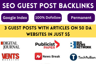 do seo guest post backlinks on techbullion and digital journal