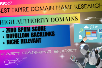 do best high authority expire domain name research niche relevant