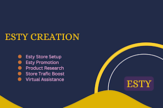 craft your unique and professional etsy store front for your brand