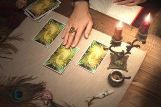 do detailed coffee reading and tarot reading